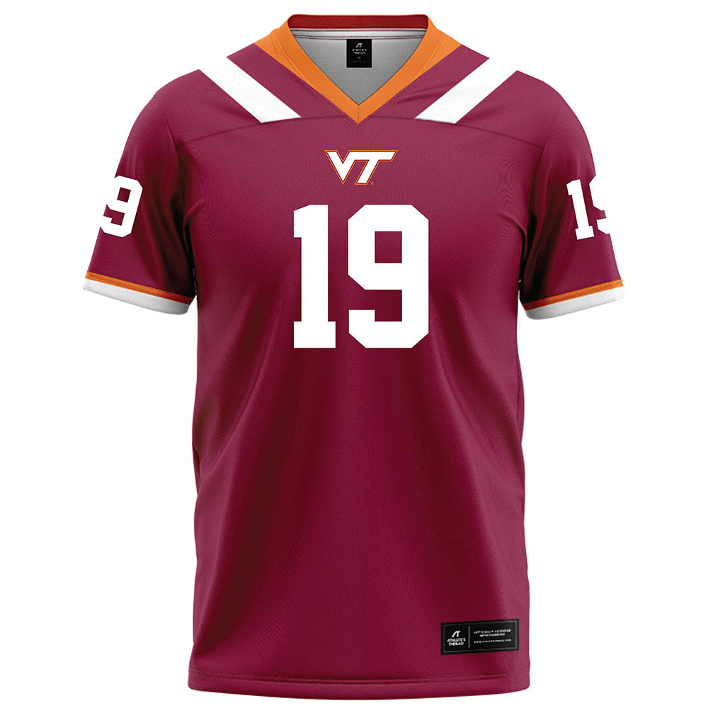 Virginia Tech - NCAA Football : Ben Locklear - Football Jersey Maroon