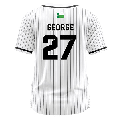 North Texas - NCAA Softball : Maci George - Softball Jersey White Pinstripe