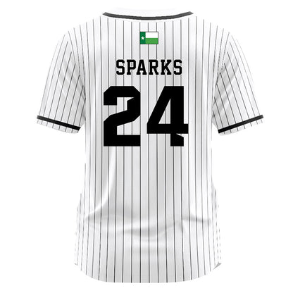 North Texas - NCAA Softball : Tatum Sparks - Softball Jersey White Pinstripe
