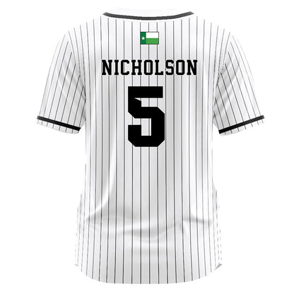 North Texas - NCAA Softball : Rylee Nicholson - Softball Jersey White Pinstripe