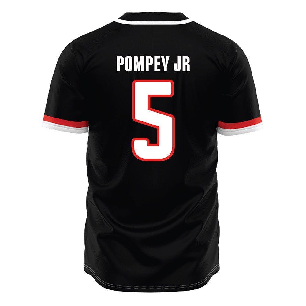 Texas Tech - NCAA Baseball : Timothy Pompey Jr - Baseball Jersey Black