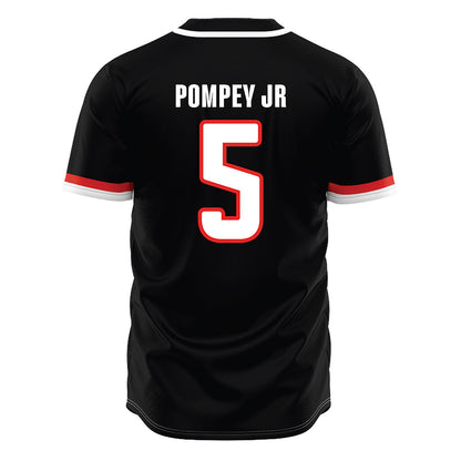 Texas Tech - NCAA Baseball : Timothy Pompey Jr - Baseball Jersey Black