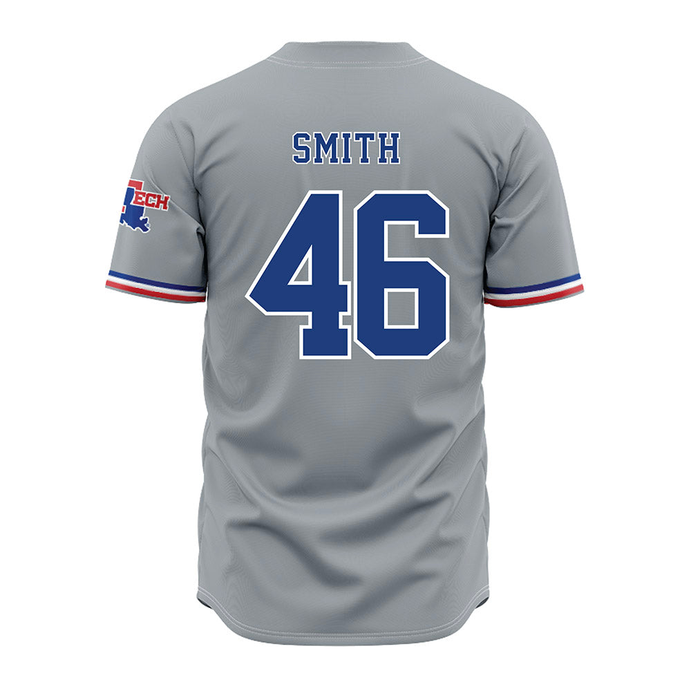 LA Tech - NCAA Baseball : Luke Smith - Baseball Jersey Grey