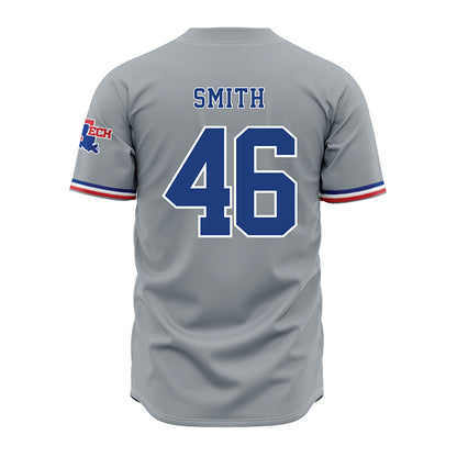 LA Tech - NCAA Baseball : Luke Smith - Baseball Jersey Grey