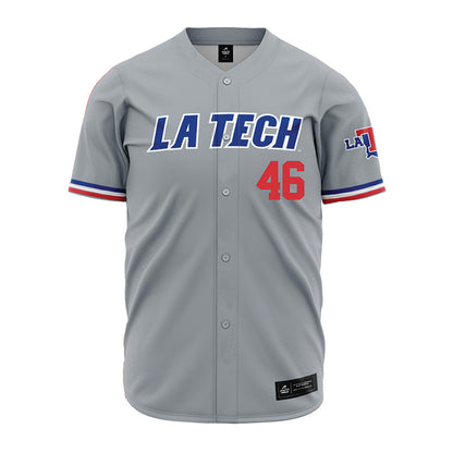 LA Tech - NCAA Baseball : Luke Smith - Baseball Jersey Grey