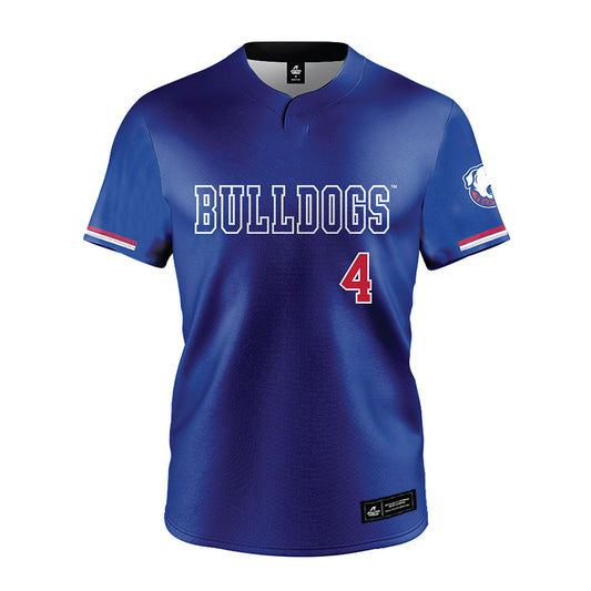 LA Tech - NCAA Baseball : Brody Drost - Baseball Jersey Blue