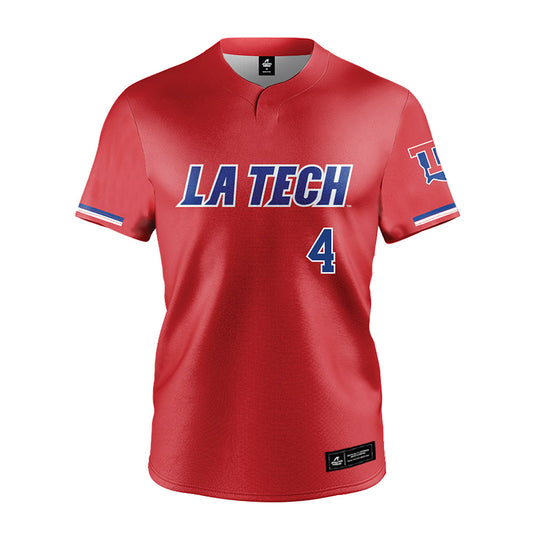 LA Tech - NCAA Baseball : Brody Drost - Baseball Jersey Red