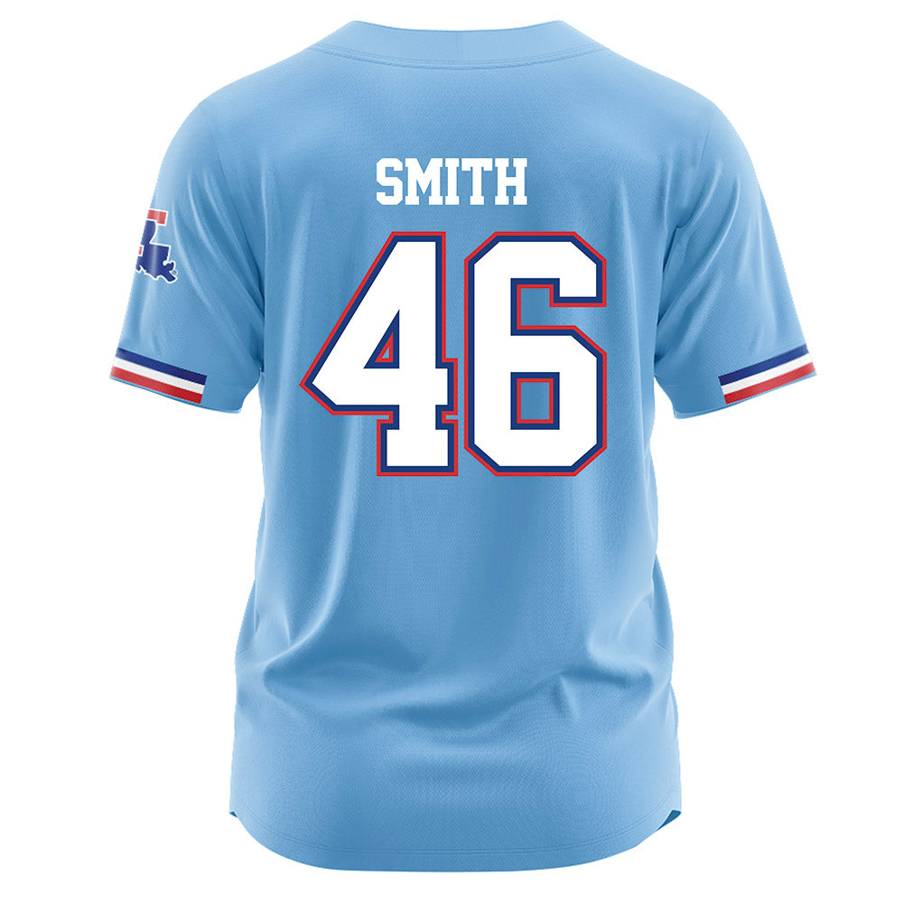 LA Tech - NCAA Baseball : Luke Smith - Baseball Jersey Light Blue