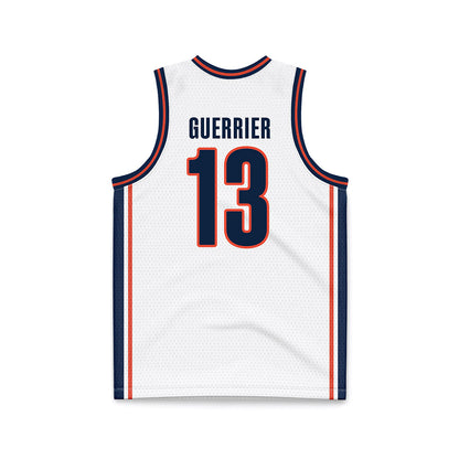 Illinois - NCAA Men's Basketball : Quincy Guerrier - Basketball Jersey White