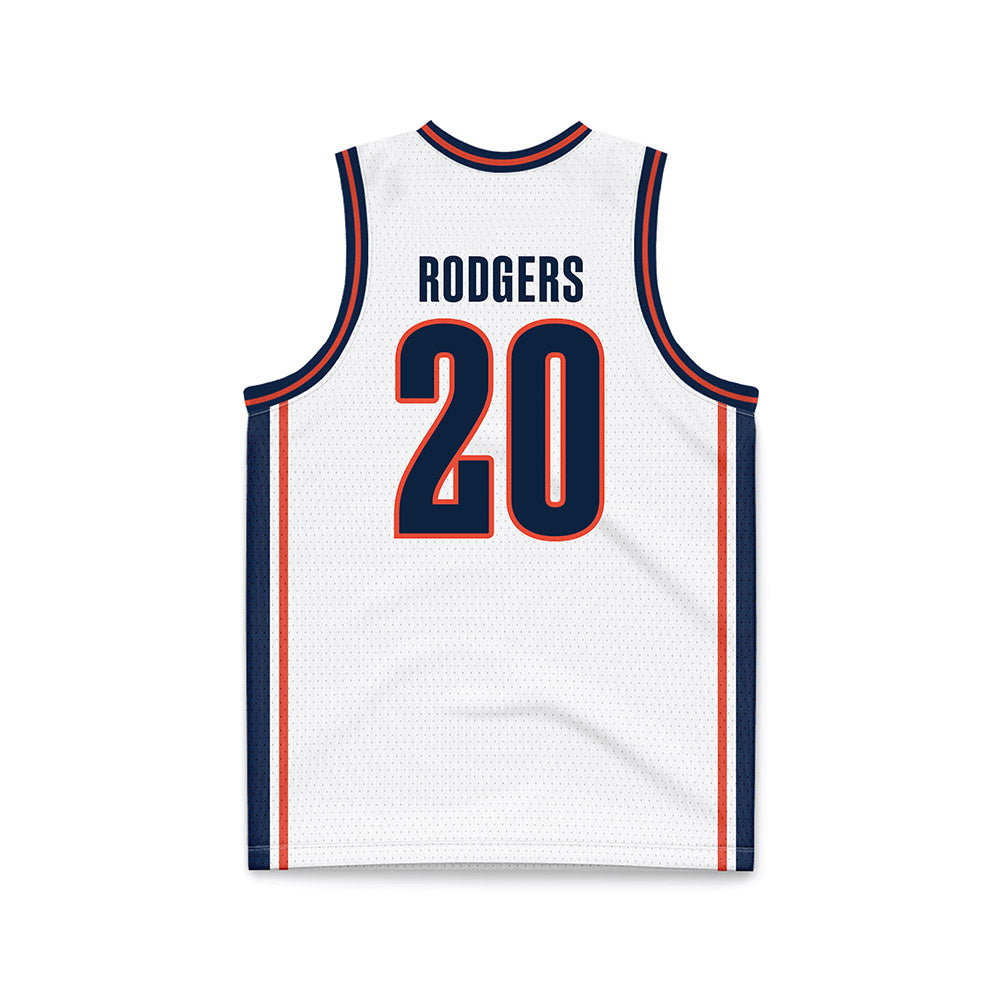 Illinois - NCAA Men's Basketball : Ty Rodgers - Basketball Jersey White
