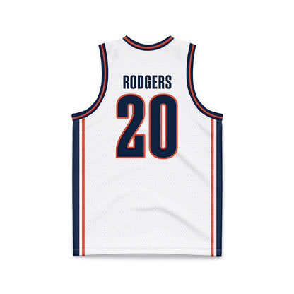 Illinois - NCAA Men's Basketball : Ty Rodgers - Basketball Jersey White