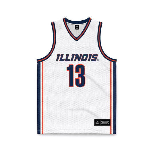 Illinois - NCAA Men's Basketball : Quincy Guerrier - Basketball Jersey White