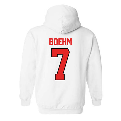 Texas Tech - NCAA Baseball : Garet Boehm - Hooded Sweatshirt Classic Shersey