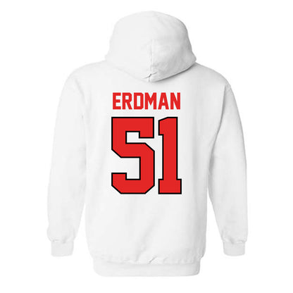 Texas Tech - NCAA Baseball : Zach Erdman - Hooded Sweatshirt Classic Shersey
