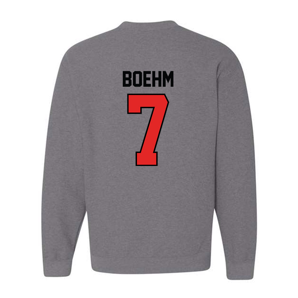 Texas Tech - NCAA Baseball : Garet Boehm - Crewneck Sweatshirt Classic Shersey