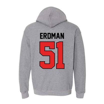 Texas Tech - NCAA Baseball : Zach Erdman - Hooded Sweatshirt Classic Shersey