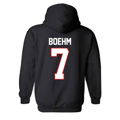 Texas Tech - NCAA Baseball : Garet Boehm - Hooded Sweatshirt Classic Shersey