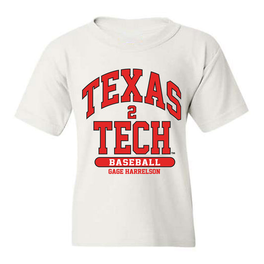 Texas Tech - NCAA Baseball : Gage Harrelson - Youth T-Shirt Classic Fashion Shersey