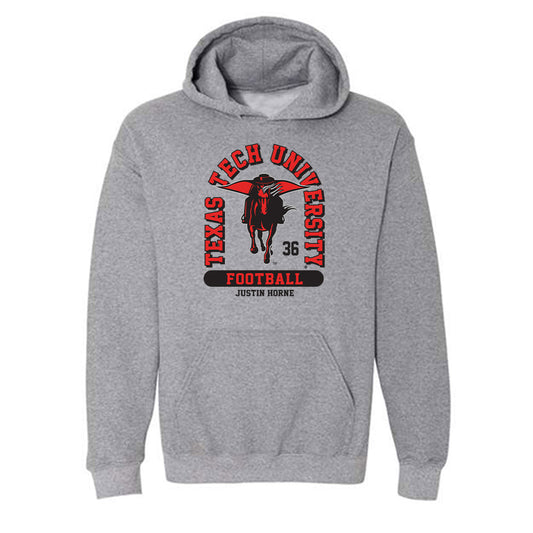 Texas Tech - NCAA Football : Justin Horne - Hooded Sweatshirt Classic Fashion Shersey