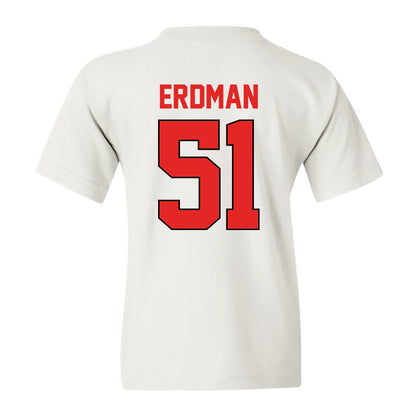 Texas Tech - NCAA Baseball : Zach Erdman - Youth T-Shirt Sports Shersey