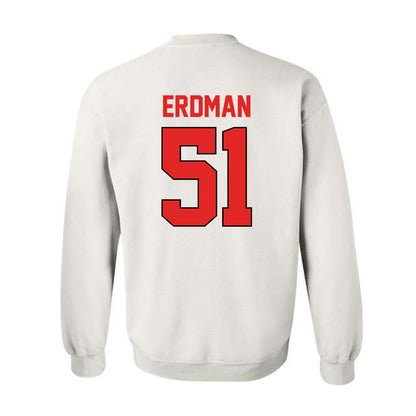 Texas Tech - NCAA Baseball : Zach Erdman - Crewneck Sweatshirt Sports Shersey