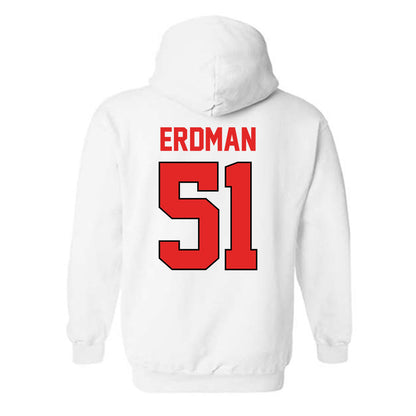Texas Tech - NCAA Baseball : Zach Erdman - Hooded Sweatshirt Sports Shersey
