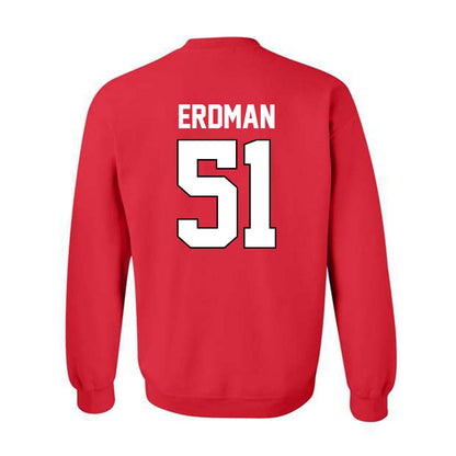 Texas Tech - NCAA Baseball : Zach Erdman - Crewneck Sweatshirt Sports Shersey