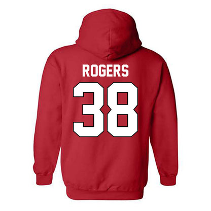 Texas Tech - NCAA Baseball : Jacob Rogers - Hooded Sweatshirt Sports Shersey