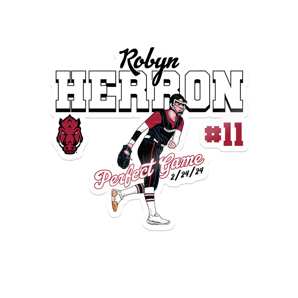 Arkansas - NCAA Softball : Robyn Herron - Sticker