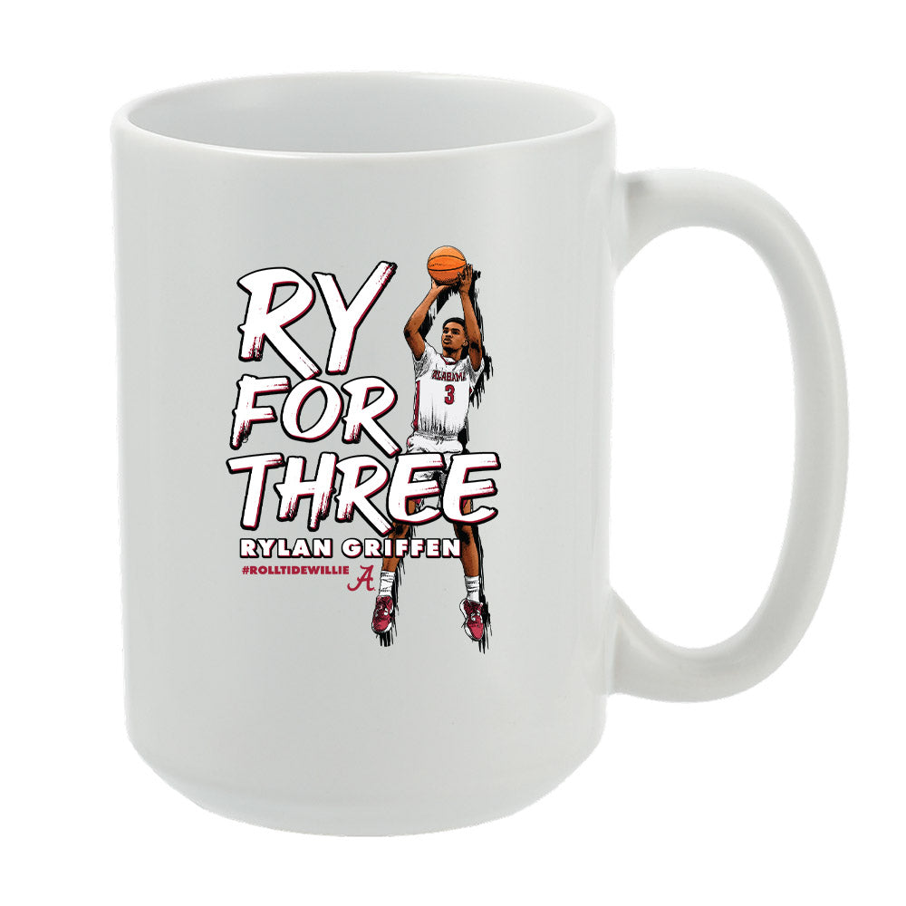 Alabama - NCAA Men's Basketball :  Rylan Griffen  x Roll Tide Willie -  Mug Individual Caricature