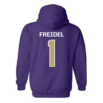 JMU - NCAA Men's Basketball : Noah Freidel - Hooded Sweatshirt Classic Shersey