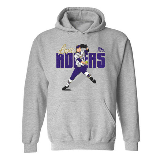 JMU - NCAA Softball : Lexi Rogers - Hooded Sweatshirt Individual Caricature