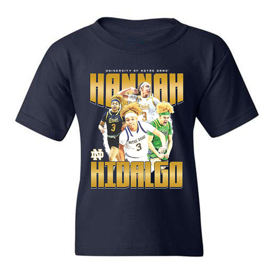 Notre Dame - NCAA Women's Basketball  :  Hannah Hidalgo - Official 2023 - 2024 Post Season  Youth T-Shirt