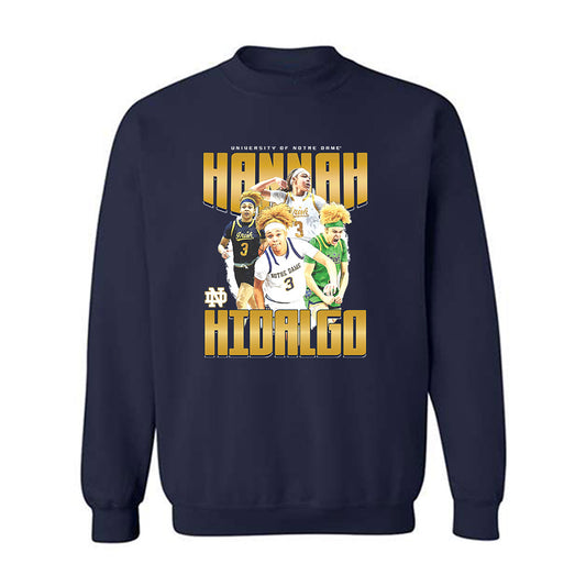 Notre Dame - NCAA Women's Basketball  :  Hannah Hidalgo - Official 2023 - 2024 Post Season  Crewneck Sweatshirt