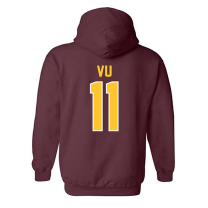 Arizona State - NCAA Baseball : Kien Vu - Hooded Sweatshirt Sports Shersey