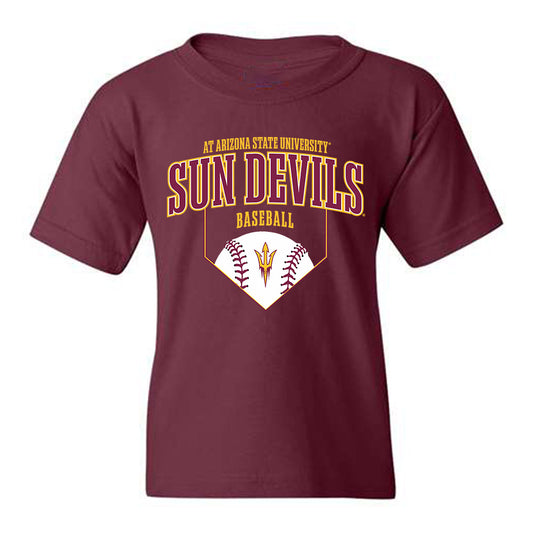 Arizona State - NCAA Baseball : Ben Jacobs - Youth T-Shirt Sports Shersey