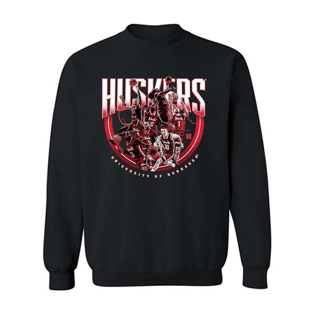 Nebraska - NCAA Men's Basketball Official 2023 - 2024 Post Season Crewneck Sweatshirt