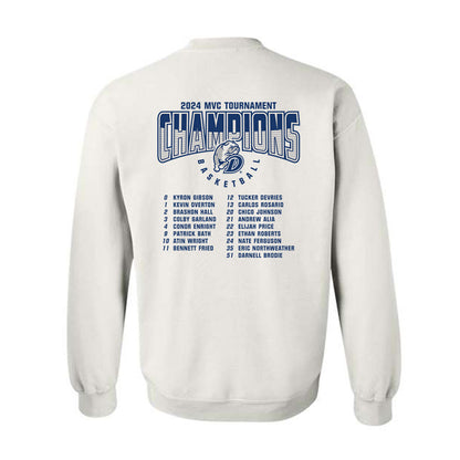 Drake - NCAA Men's Basketball : 2024 Tournament Champions - Crewneck Sweatshirt Roster Shirt