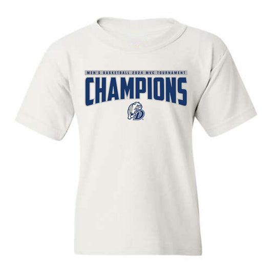 Drake - NCAA Men's Basketball : 2024 Tournament Champions - Youth T-Shirt Roster Shirt