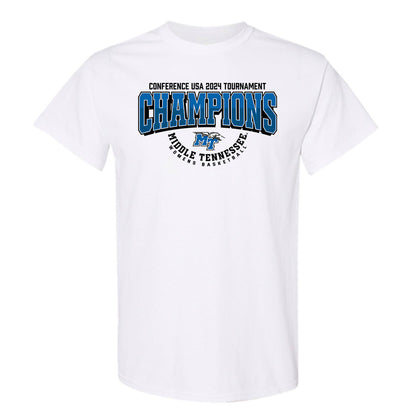 MTSU - NCAA Women's Basketball : 2024 Conference USA Tournament Champions - T-Shirt Roster Shirt