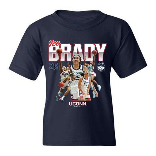 UConn - NCAA Women's Basketball : Ice Brady - Youth T-Shirt Individual Caricature