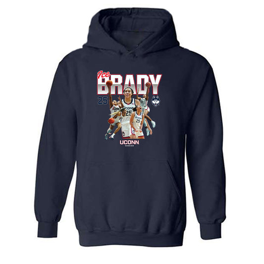 UConn - NCAA Women's Basketball : Ice Brady - Hooded Sweatshirt Individual Caricature