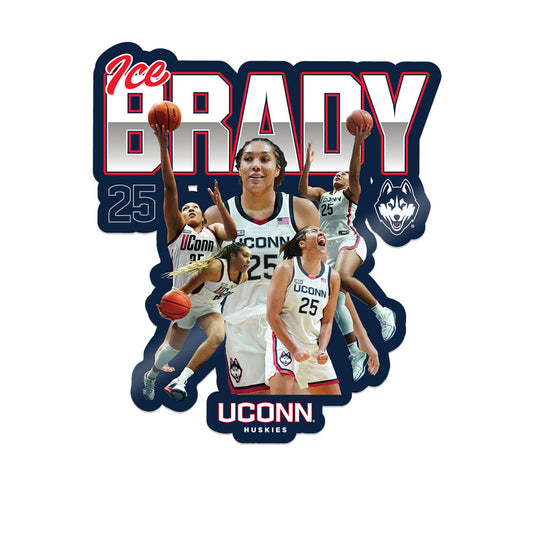 UConn - NCAA Women's Basketball : Ice Brady - Sticker Individual Caricature