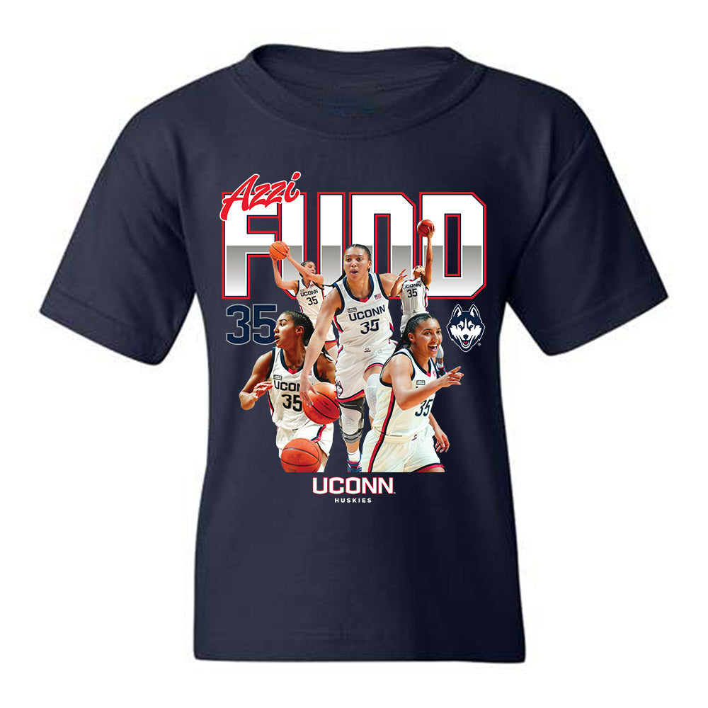 UConn - NCAA Women's Basketball : Azzi Fudd - Official 2023 - 2024 Post Season Youth T-Shirt