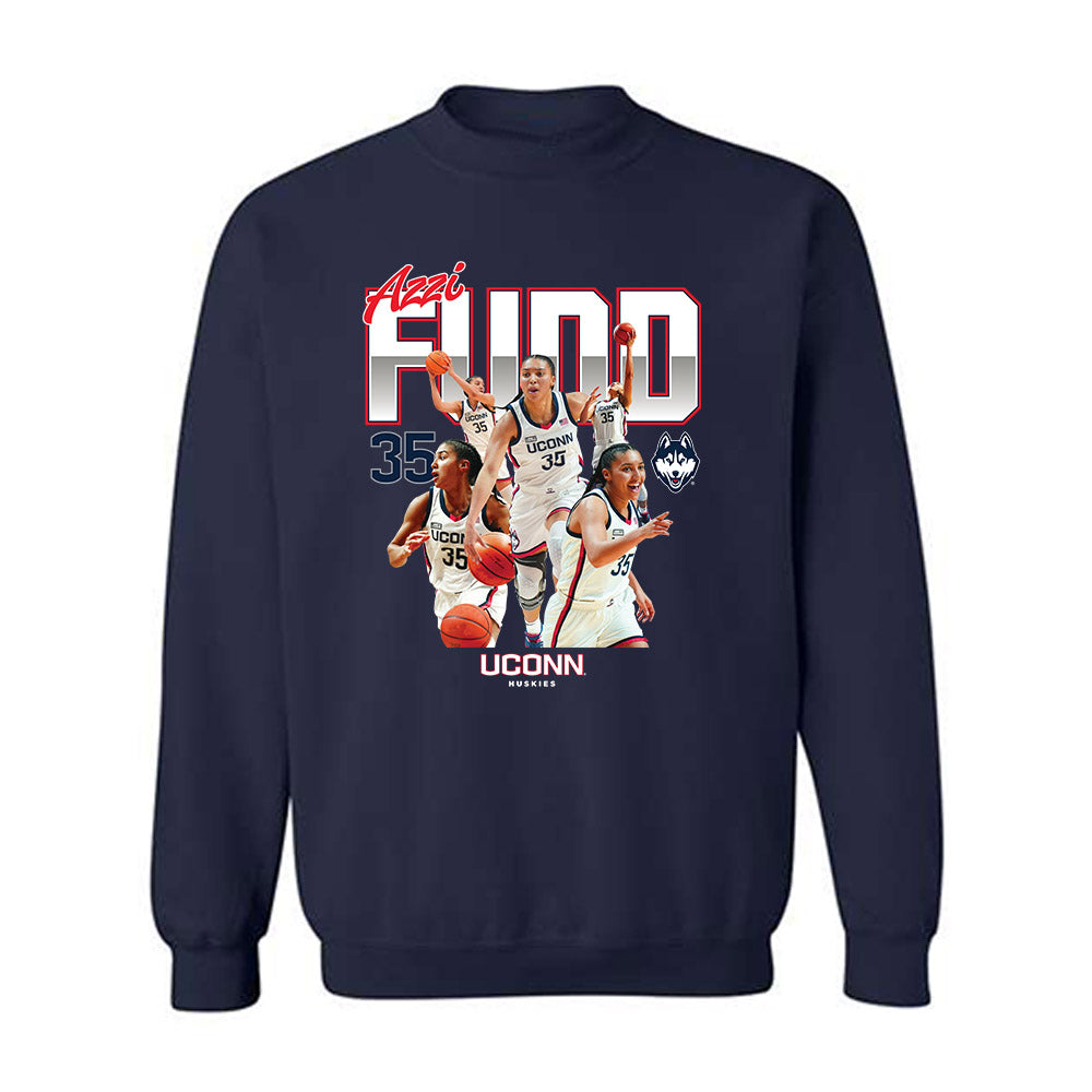 UConn - NCAA Women's Basketball : Azzi Fudd - Official 2023 - 2024 Post Season Crewneck Sweatshirt