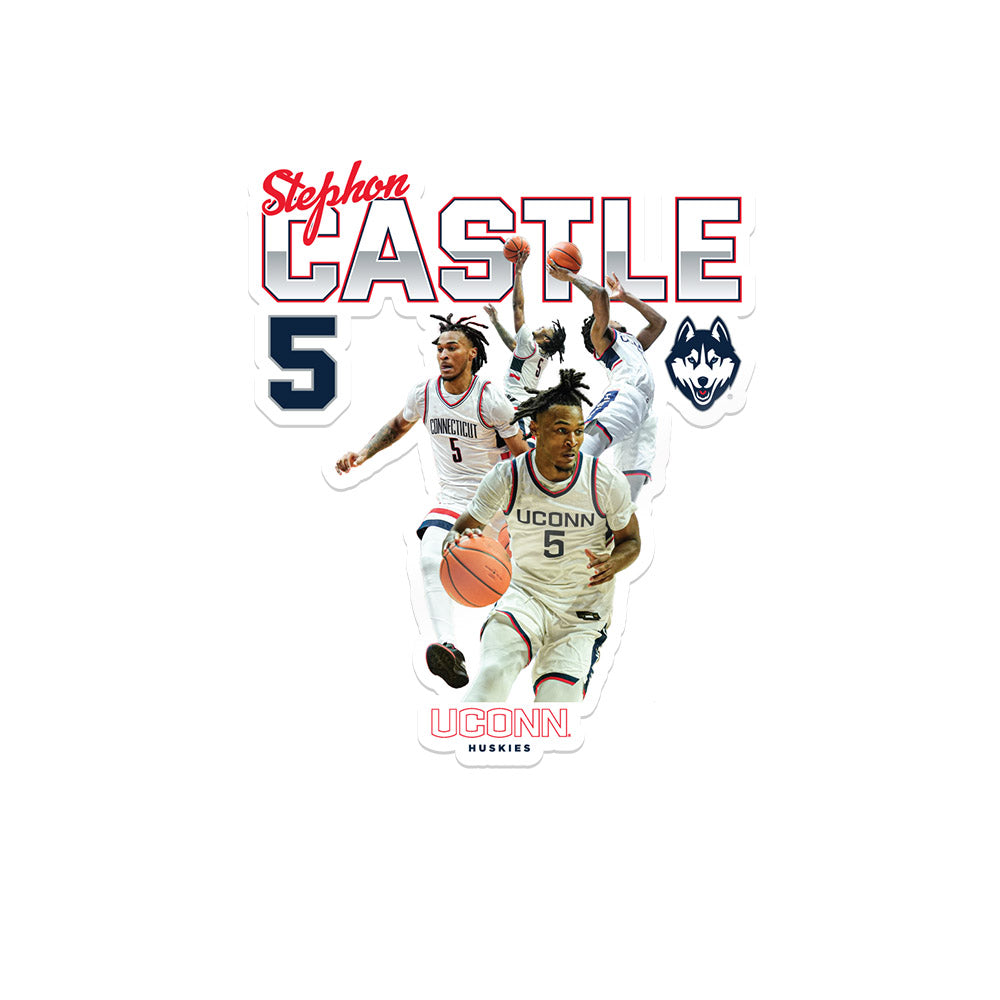 UConn - NCAA Men's Basketball : Stephon Castle - Official 2023 - 2024 Post Season Sticker