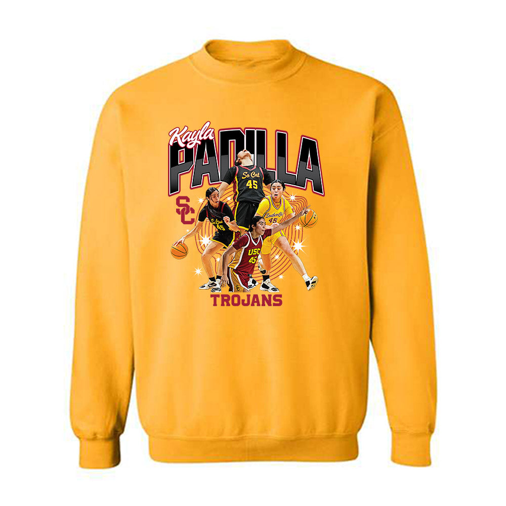 USC - NCAA Women's Basketball : Kayla Padilla - Official 2023 - 2024 Post Season  Crewneck Sweatshirt