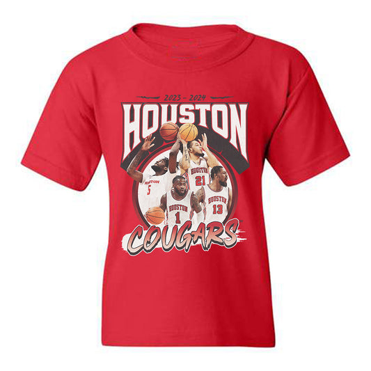 Houston - NCAA Men's Basketball Official 2023 - 2024 Post Season Youth T-Shirt