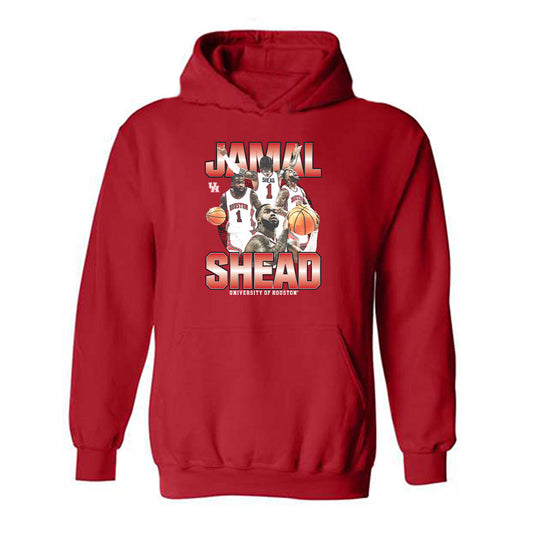 Houston - NCAA Men's Basketball : Jamal Shead - Official 2023 - 2024 Post Season Hooded Sweatshirt