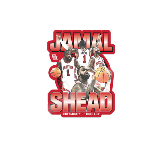 Houston - NCAA Men's Basketball : Jamal Shead - Official 2023 - 2024 Post Season Sticker